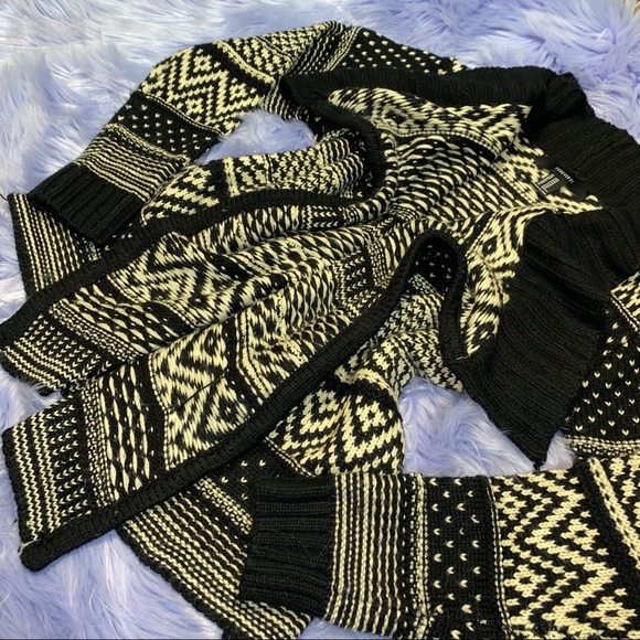 Black & Brown Knitted Cardigan - Picture 4 of 4